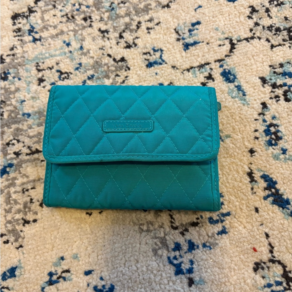 Vera Bradley Teal Quilted Wallet